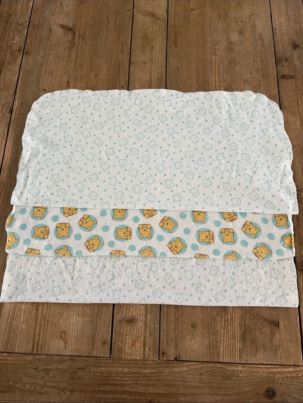 Disney Baby Winnie the Pooh Baby Burp or Swaddling Cloths- Set of 3